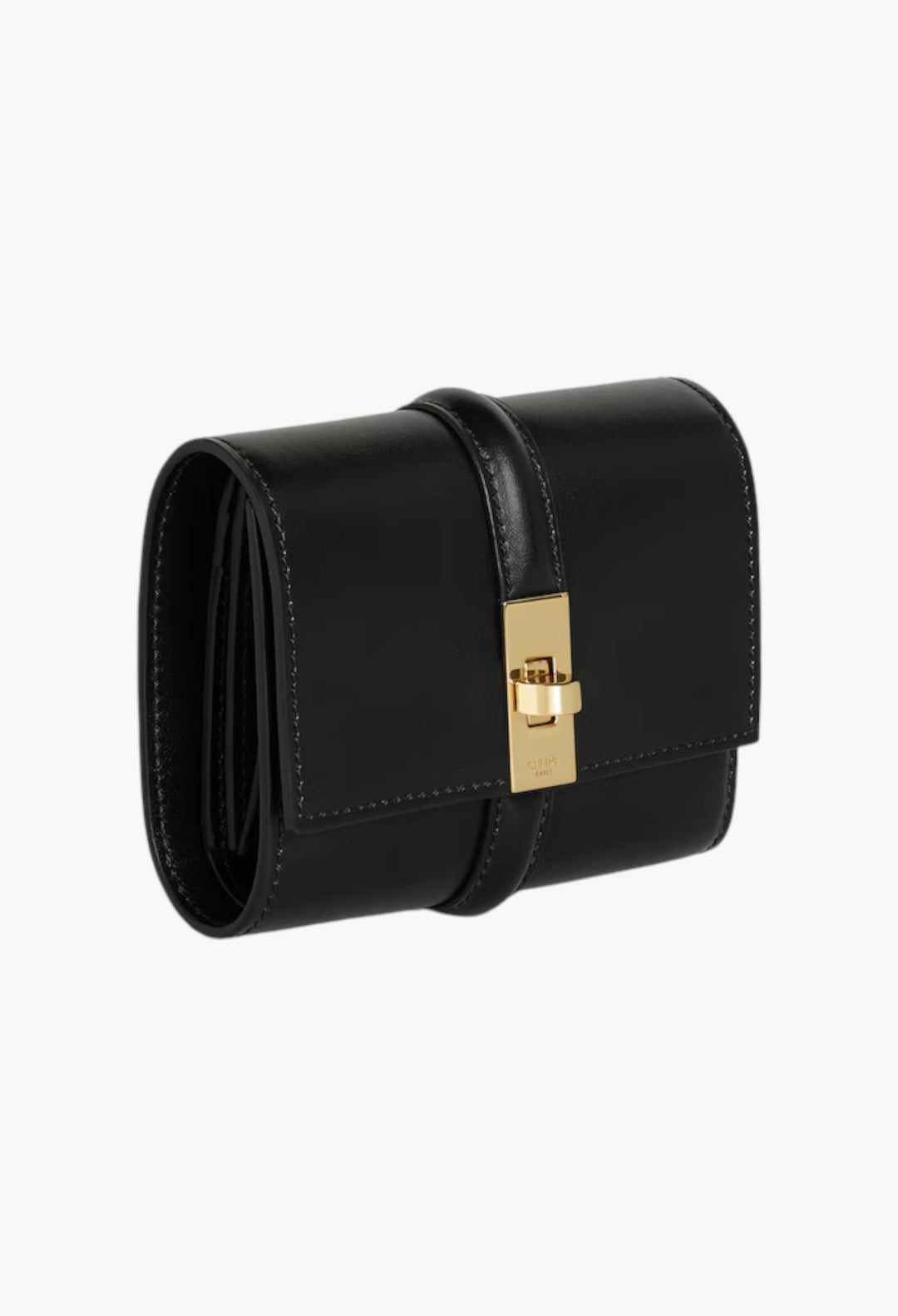 Small Trifold Wallet 16 In Satinated Calfskin - GLAM MODA