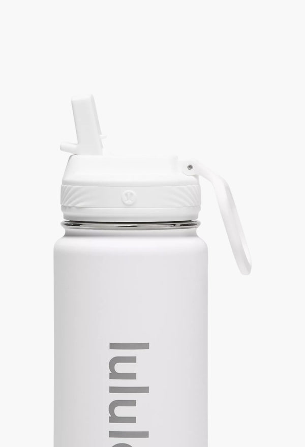 White - Back to Life Sport Bottle 24oz Shine