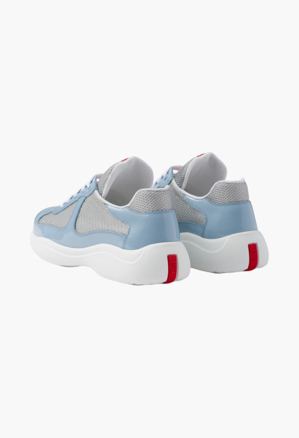 Light Blue - Prada America's Cup Biker Fabric Sneakers