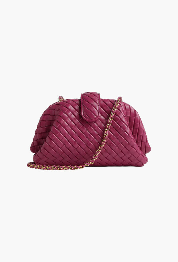 Small Lauren 1980 Clutch In Intrecciato Leather