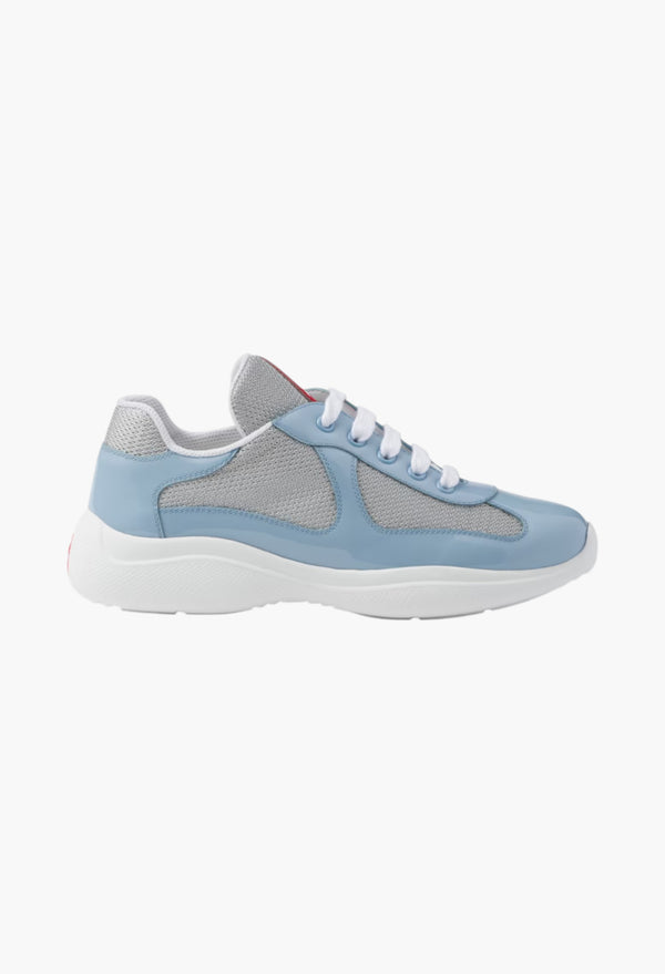 Light Blue - Prada America's Cup Biker Fabric Sneakers