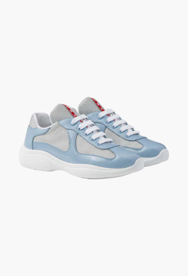 Light Blue - Prada America's Cup Biker Fabric Sneakers
