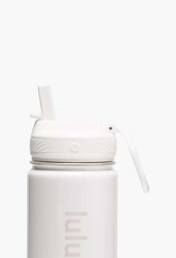White/Starlight - Back to Life Sport Bottle 18oz Straw Lid Shine