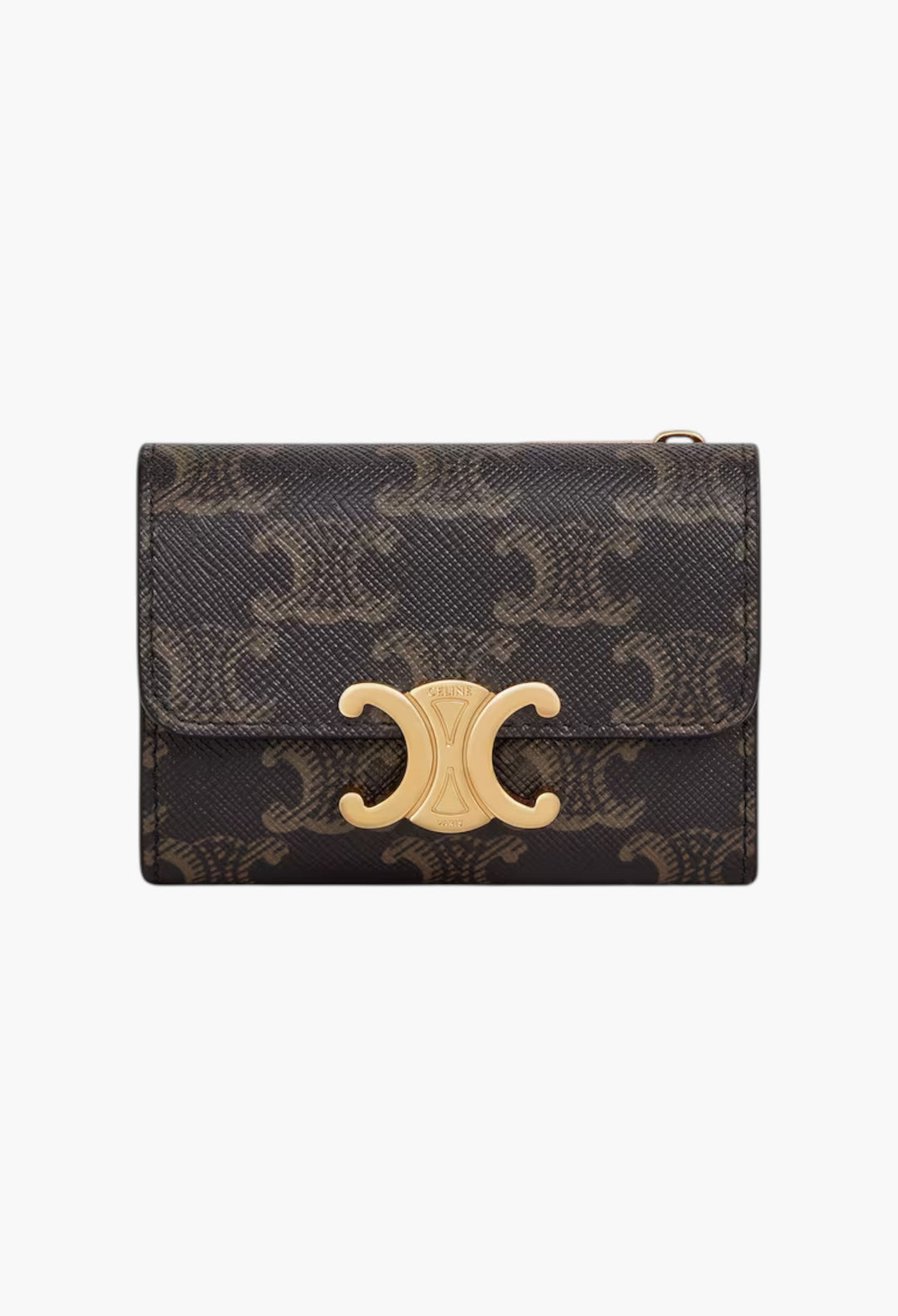 Compact Wallet With Coin Triomphe In Triomphe Canvas - GLAM MODA