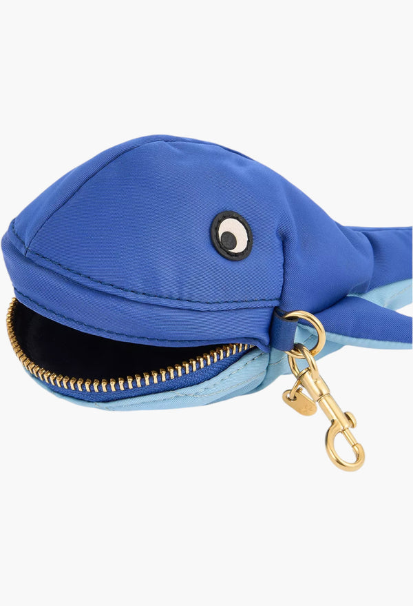 Whale Nylon Pouch Key Ring
