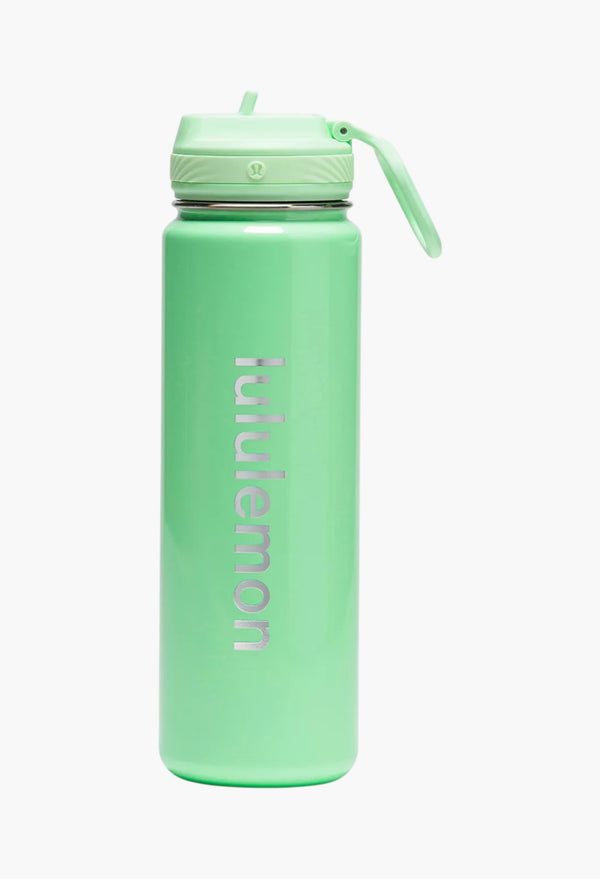 Citra Lime/Silver - Back to Life Sport Bottle 24oz Straw Lid Shine