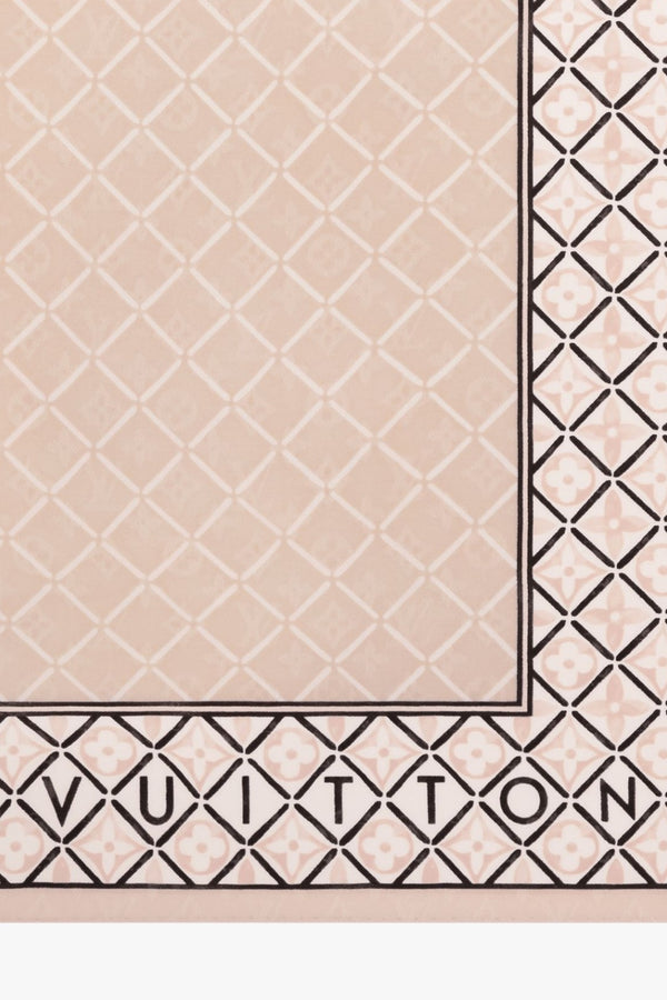 Monogram Flower Tile Shawl