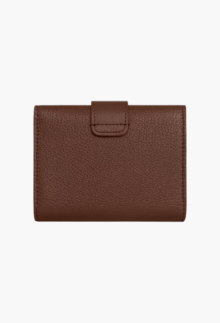 Fine Strap Wallet Nino In Supple Grained Calfskin - GLAM MODA