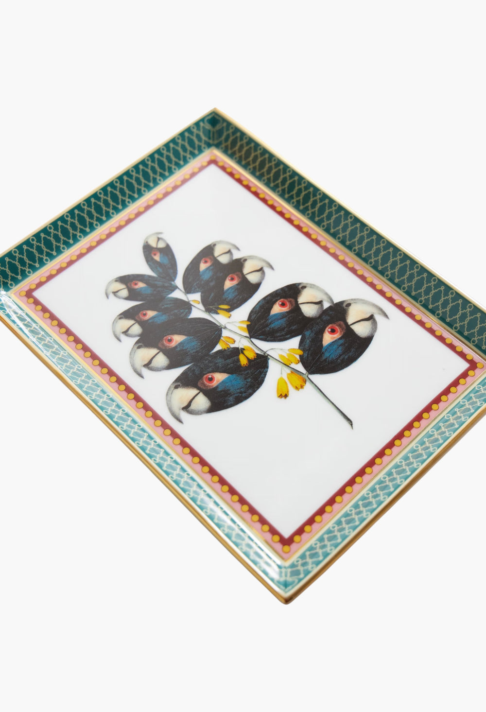 + Beto Val Gold-Plated Porcelain Tray - GLAM MODA