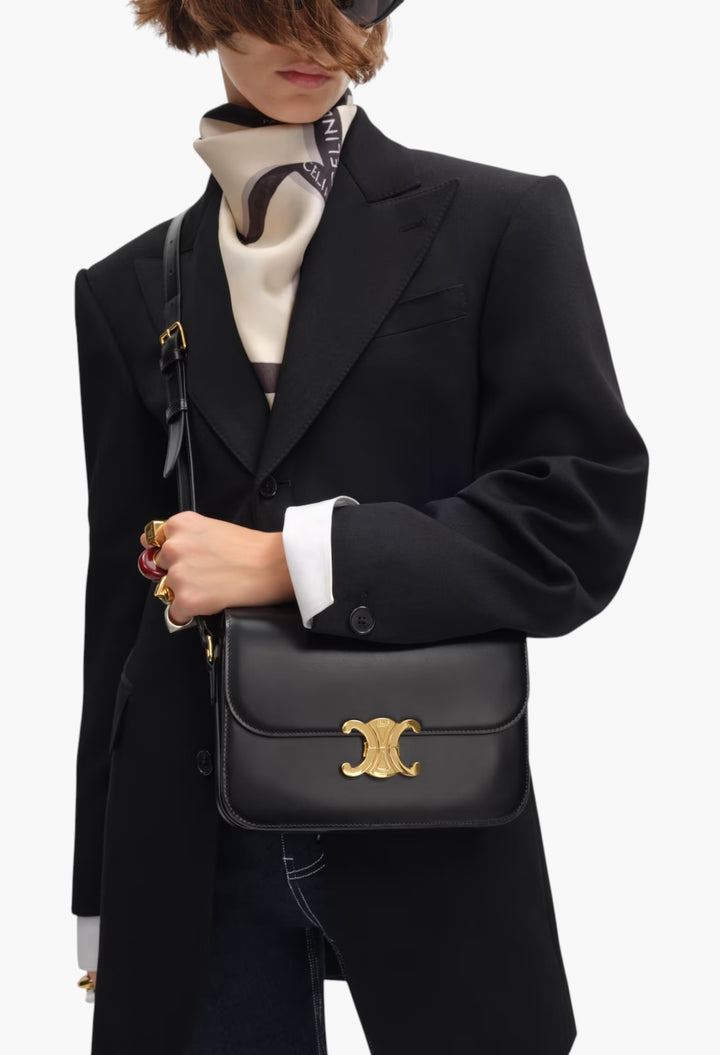 Classique Triomphe Bag In Shiny Calfskin - GLAM MODA