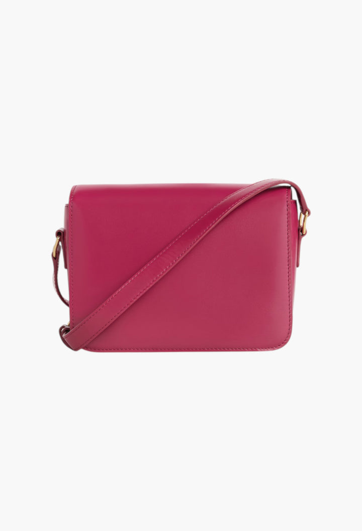 Teen Triomphe Bag In Shiny Calfskin - GLAM MODA