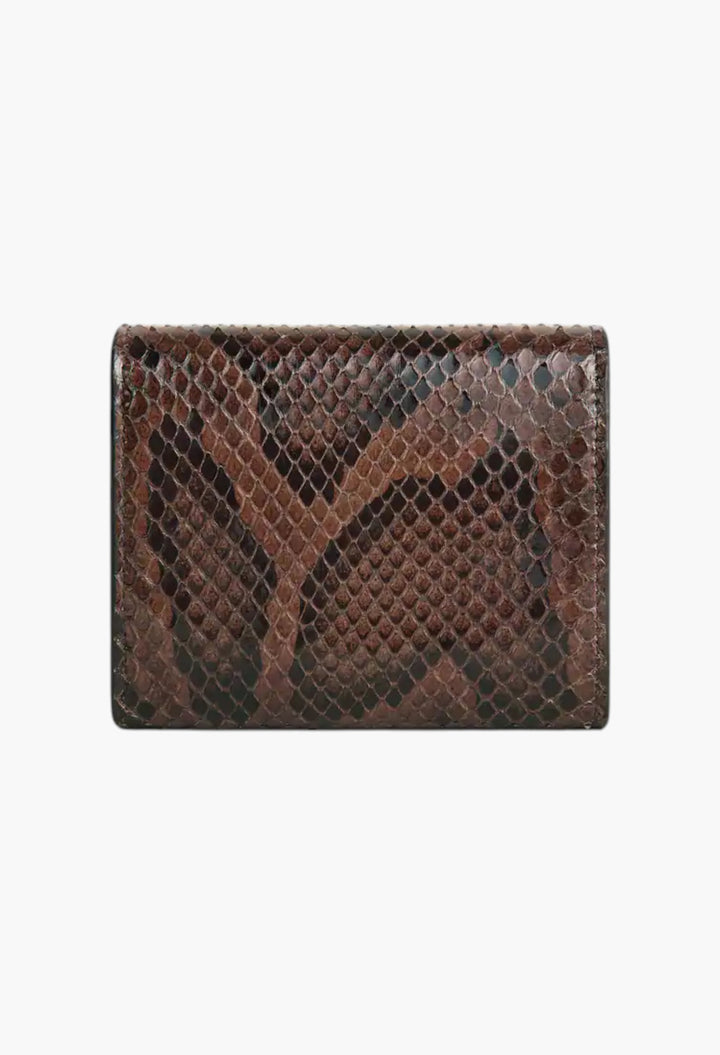 Small Flap Wallet Triomphe In Python - GLAM MODA
