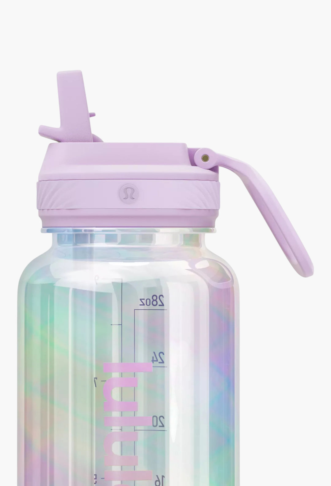 Back To Life Clear Bottle 32oz Straw Lid Iridescent - GLAM MODA