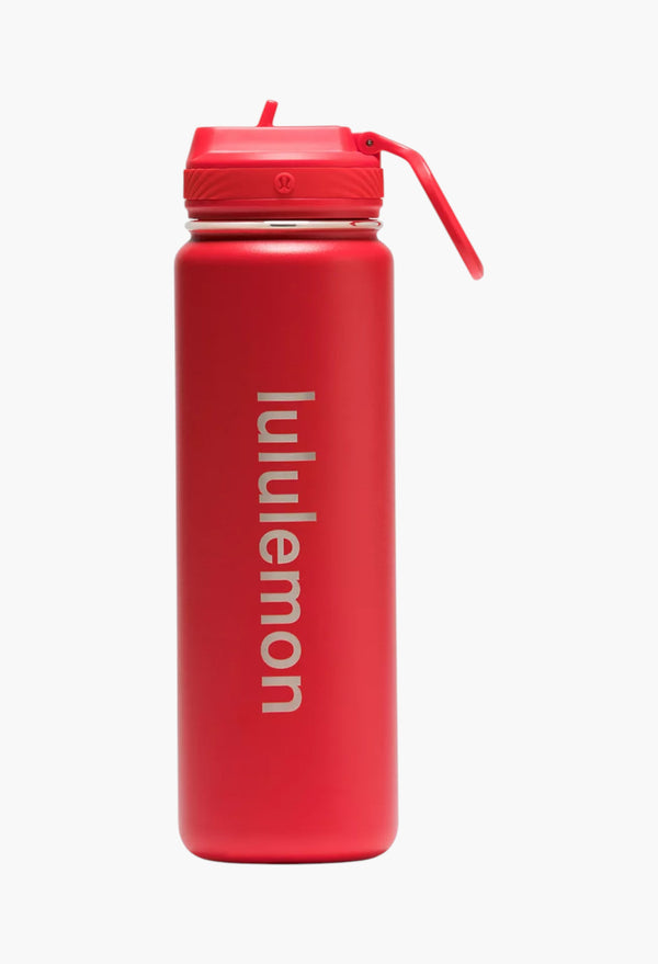 Lulu Red - Back to Life Sport Bottle 24oz Shine
