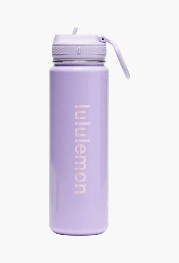 Lavender Frost/Pink Organza - Back to Life Sport Bottle 24oz Straw Lid Shine