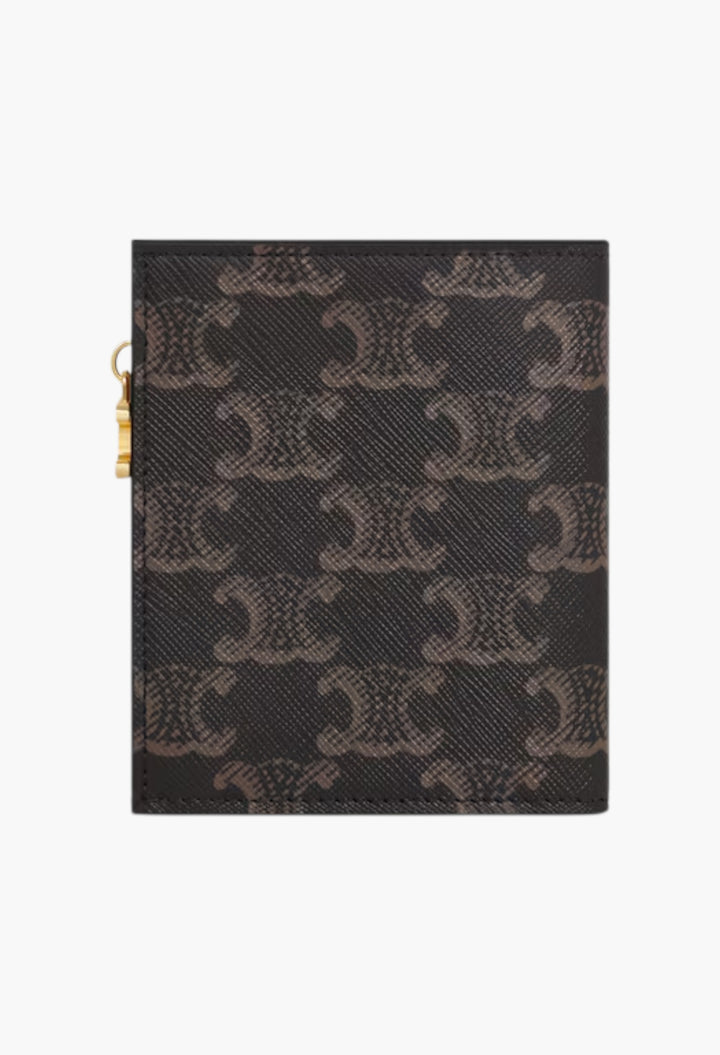 Compact Wallet Triomphe Charms In Triomphe Canvas - GLAM MODA