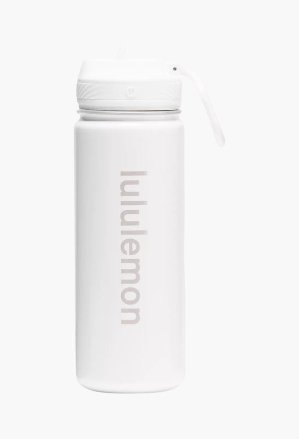 White/Starlight - Back to Life Sport Bottle 18oz Straw Lid Shine