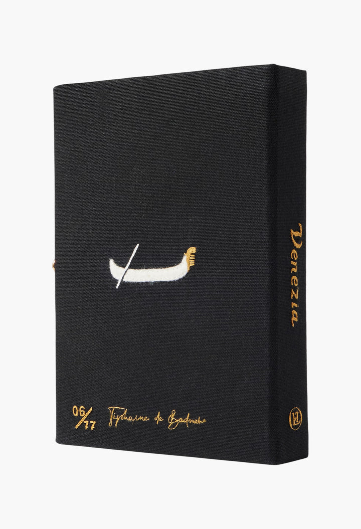 Carnival Of Venice Embroidered Appliquéd Canvas Clutch - GLAM MODA