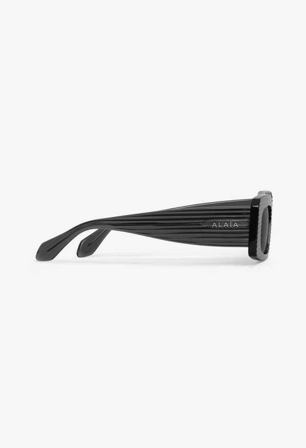 Gray - Rectangular Sunglasses
