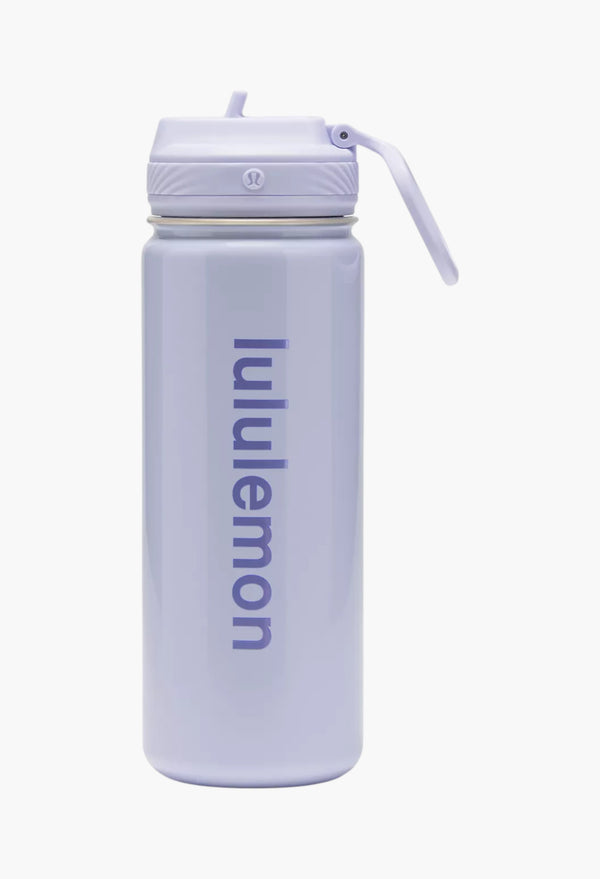 Serene Blue/Dusty Lilac - Back to Life Sport Bottle 18oz Straw Lid Shine
