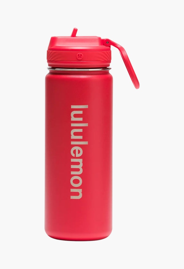 Lulu Red - Back to Life Sport Bottle 18oz Straw Lid