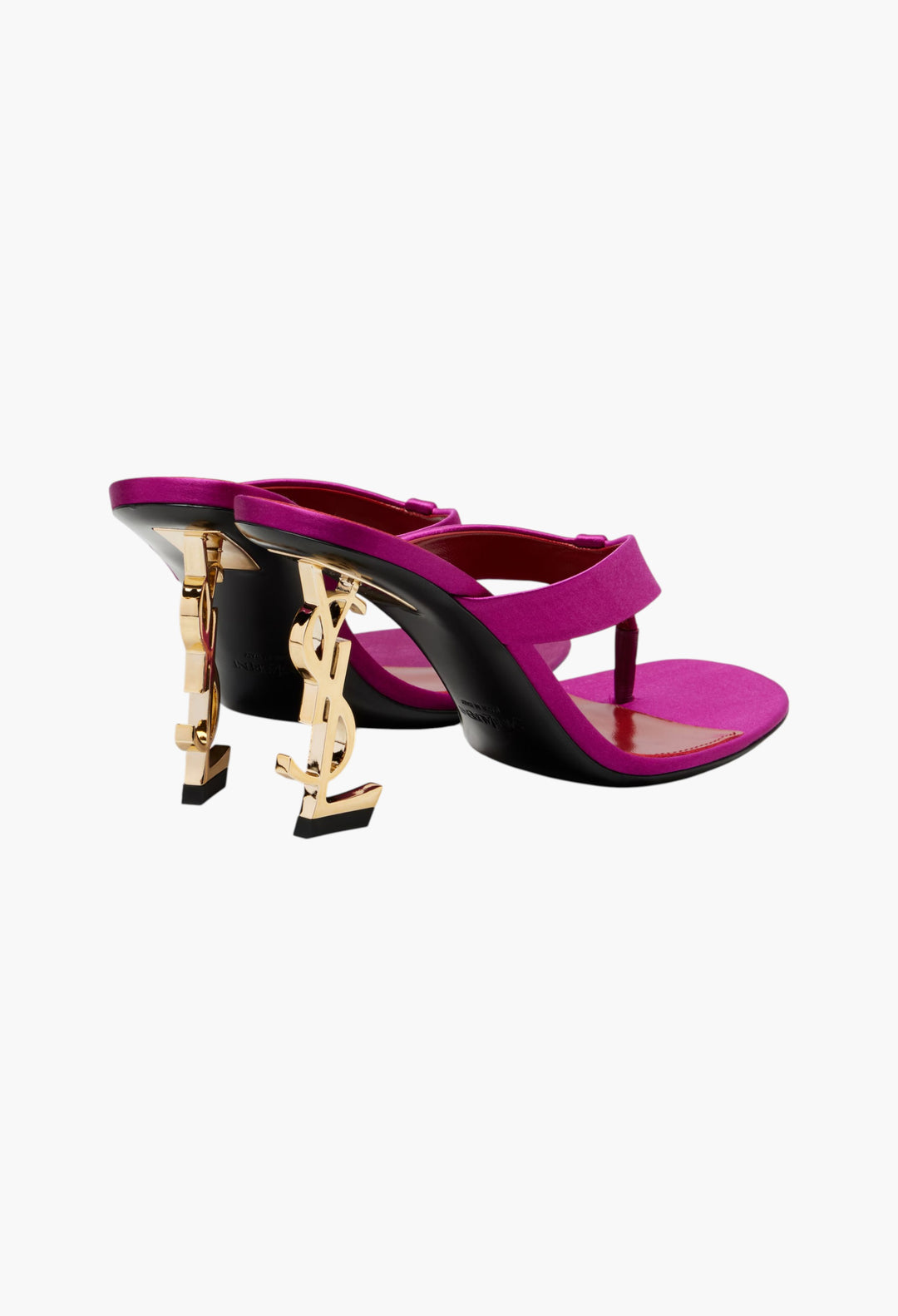 Opyum Crêpe Satin Thong Sandals - GLAM MODA