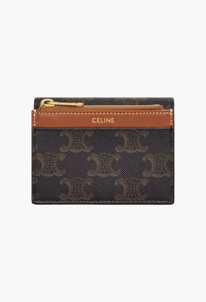 Compact Wallet With Coin Triomphe In Triomphe Canvas - GLAM MODA