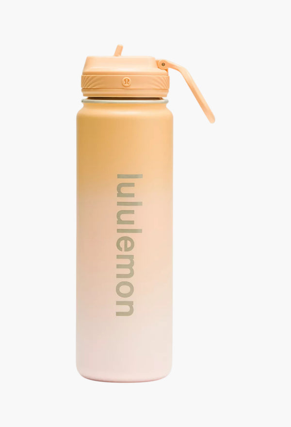 Rock Melon/Bright Coral/Pink Organza - Back to Life Sport Bottle 24oz Shine