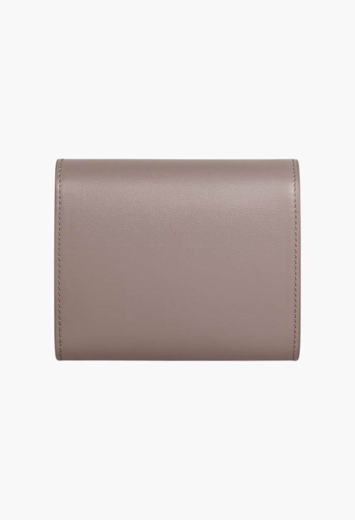 Small Flap Wallet Triomphe In Shiny Calfskin - GLAM MODA