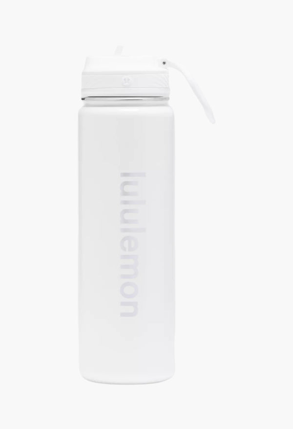 White/Starlight - Back to Life Sport Bottle 24oz Straw Lid Shine
