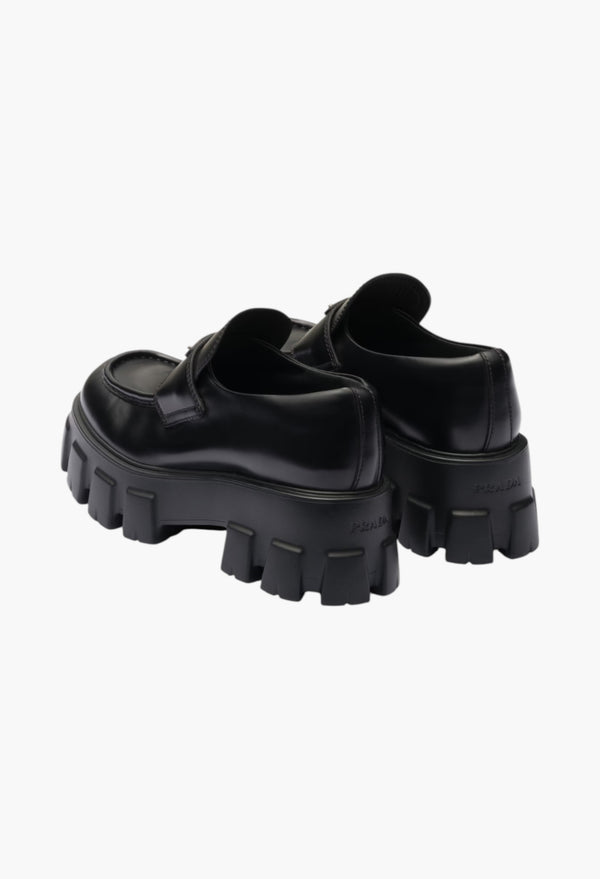 Black - Monolith Patent Leather Lace-Up Shoes