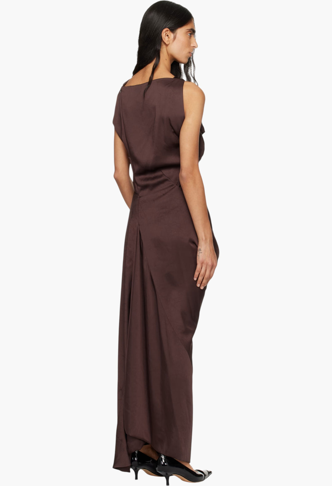 Brown Fond Maxi Dress - GLAM MODA