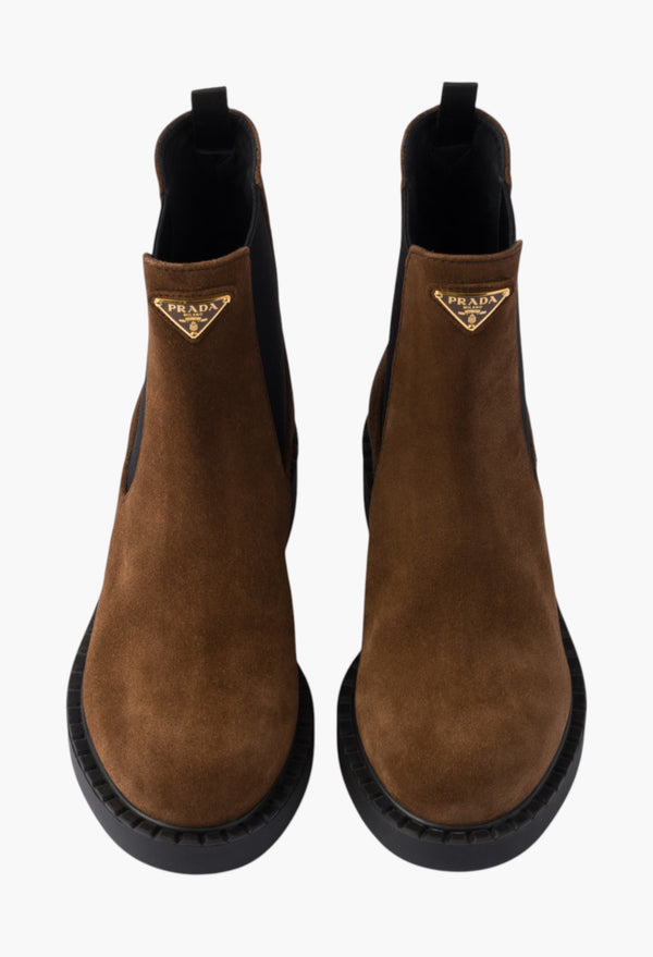 Cocoa Brown - Suede Chelsea Boots