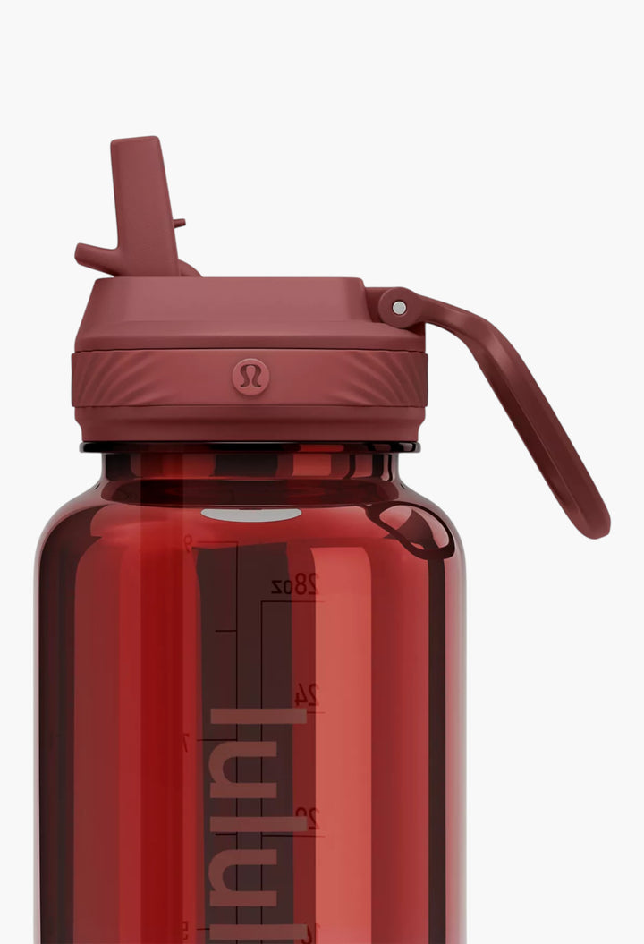 Back to Life Clear Bottle 32oz Straw Lid - GLAM MODA