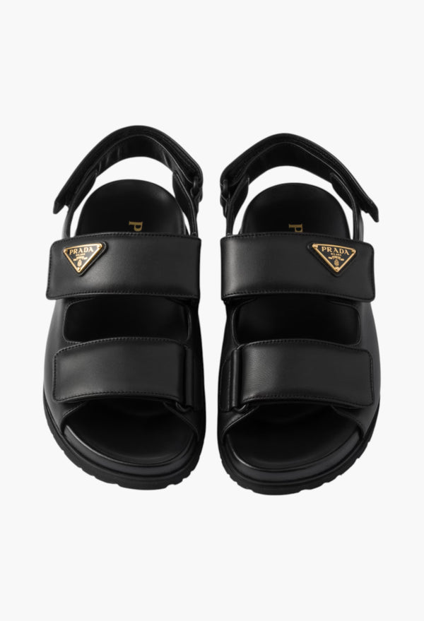 Black - Nappa Leather Sandals