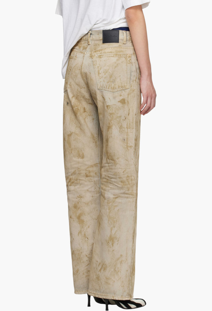 Beige 2021F Regular Fit Jeans - GLAM MODA