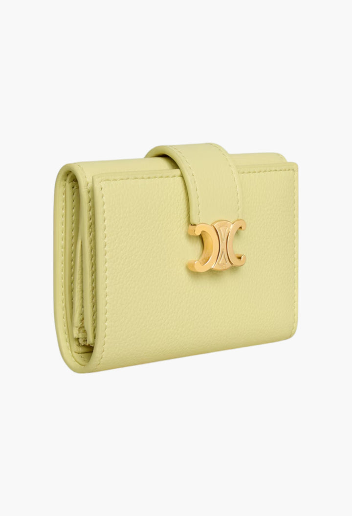 Fine Strap Wallet Nino In Supple Grained Calfskin - GLAM MODA