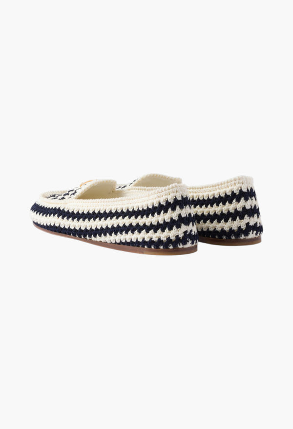 Navy - Crochet Loafers