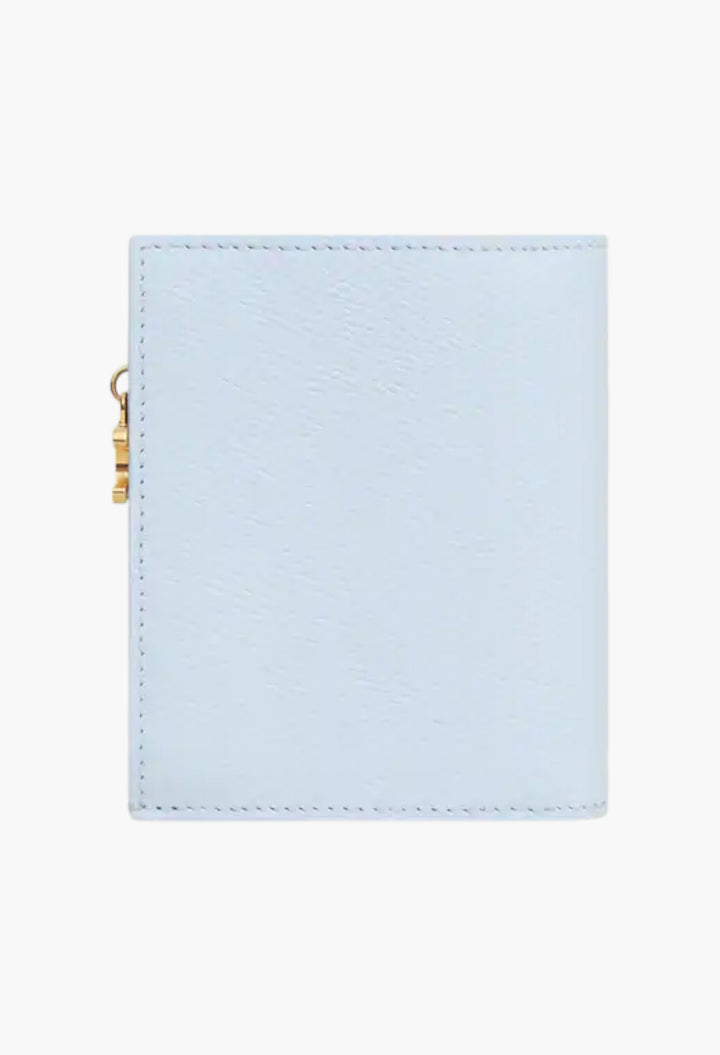 Compact Wallet Triomphe Charms In Grained Calfskin - GLAM MODA