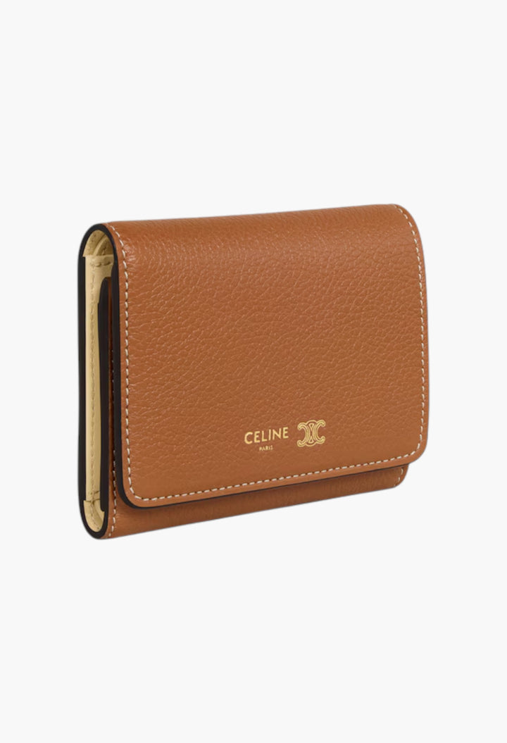 Fine Wallet In Supple Grained Calfskin - GLAM MODA