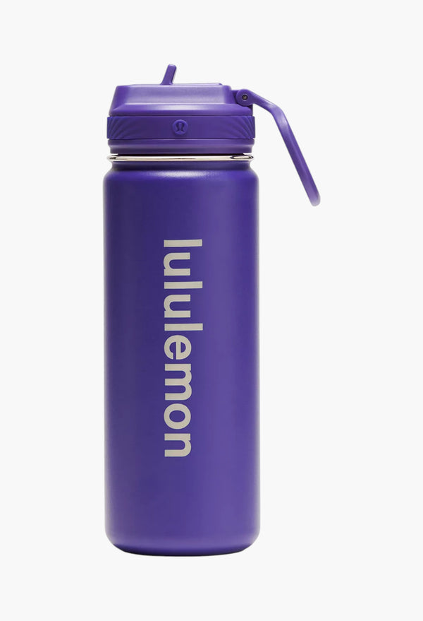 College Purple - Back to Life Sport Bottle 18oz Straw Lid