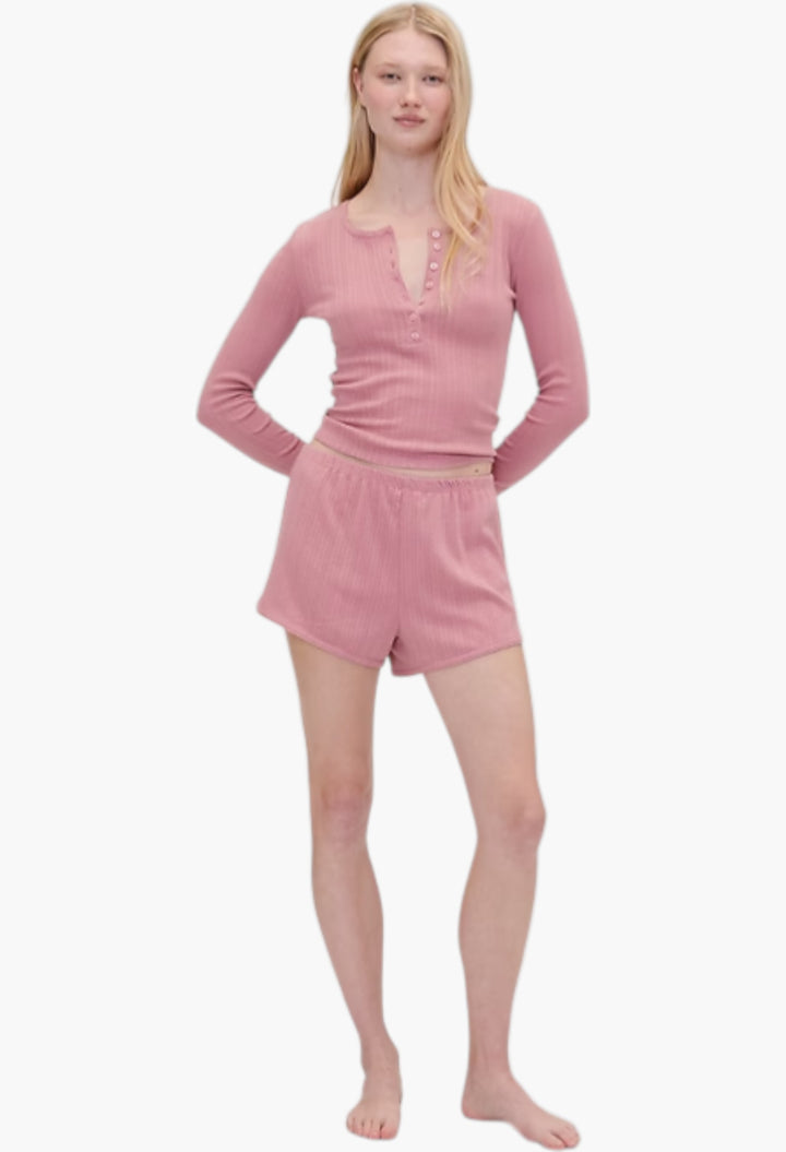 Pointelle PJ Shorts - GLAM MODA