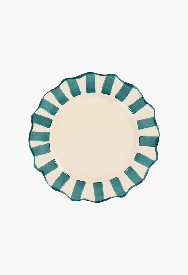 Pine Scalloped Dinner Plate