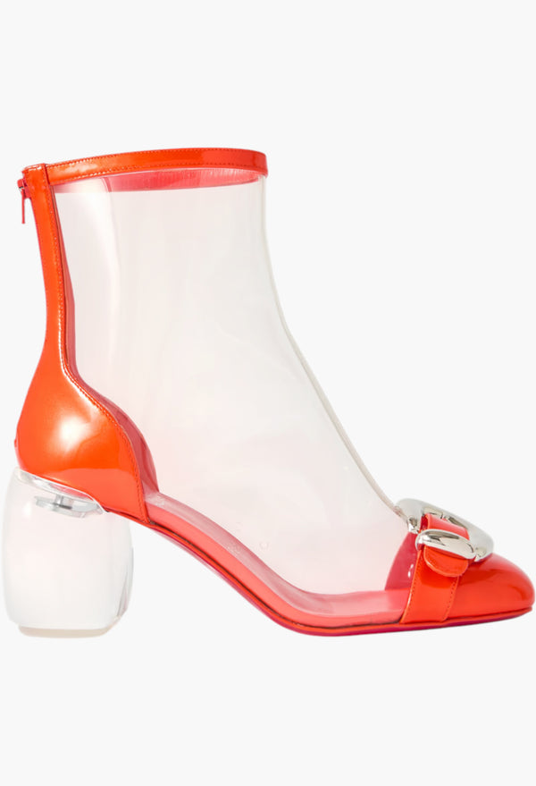 Minny Bubble 70 Buckled PVC Ankle Boots