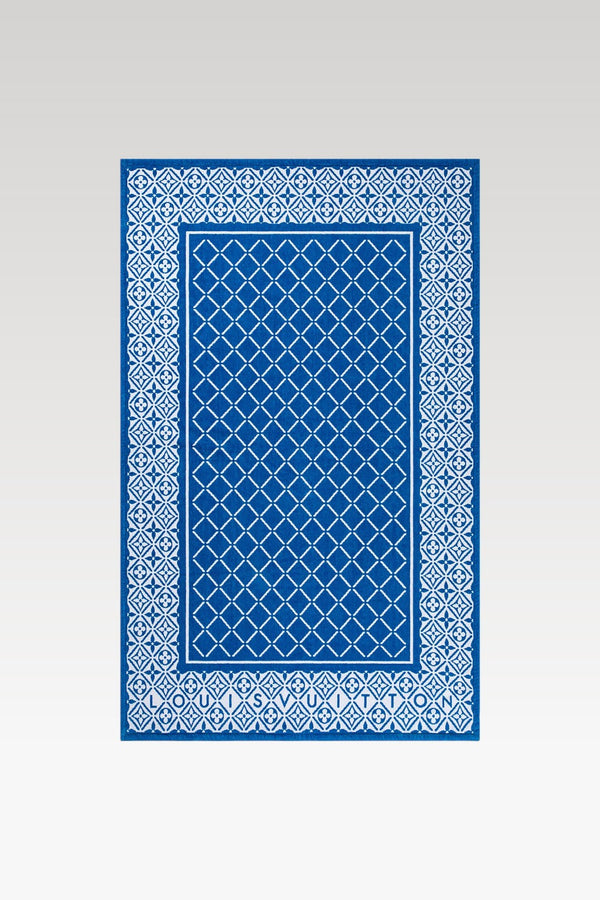 LOUIS VUITTON Monogram Flower Tile Beach Towel