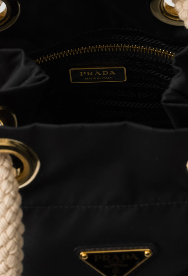Black - Prada Mariner Re-Nylon Bucket Bag