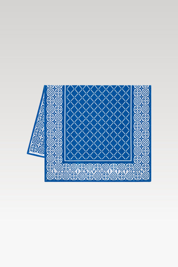 LOUIS VUITTON Monogram Flower Tile Beach Towel
