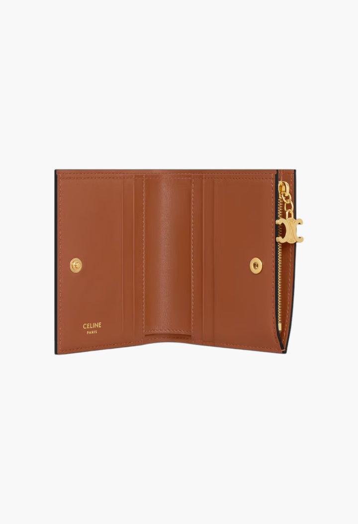 Compact Wallet Triomphe Charms In Triomphe Canvas - GLAM MODA