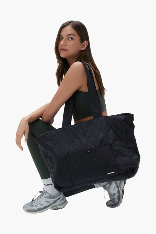 Quilted Nylon Tote Bag - Core