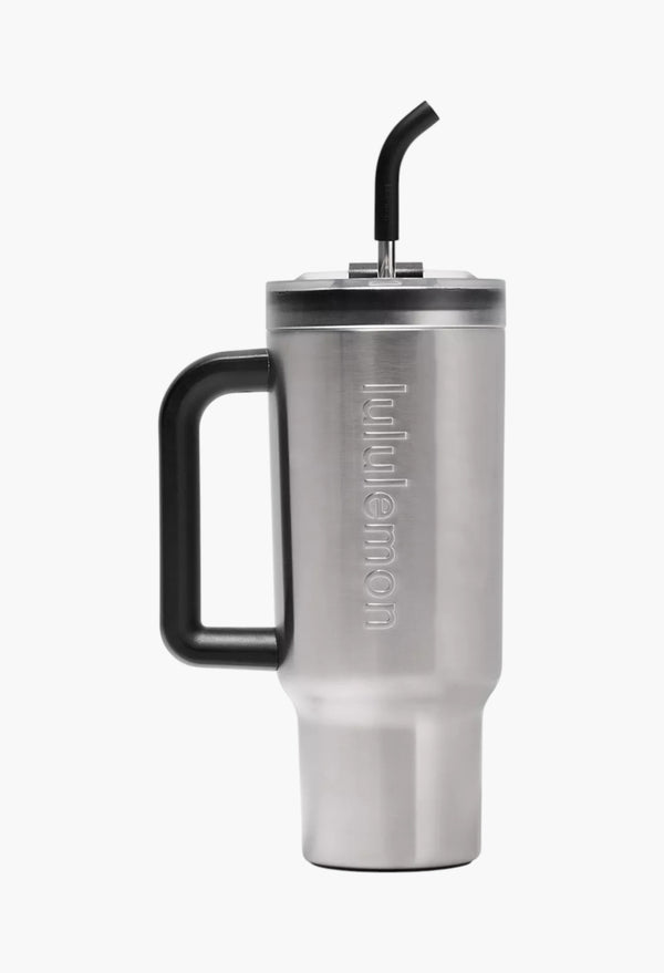 Stainless Steel/Black - Insulated Tumbler 40oz